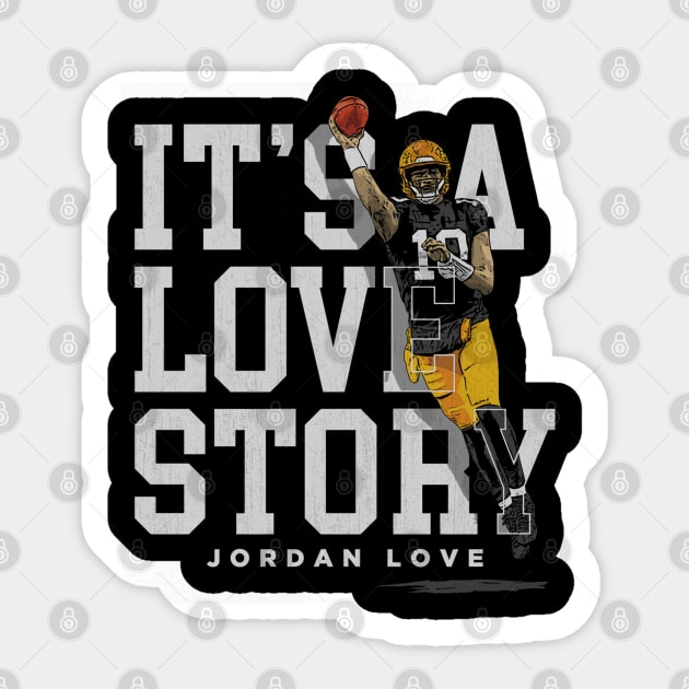 Jordan Love Green Bay Love Story Sticker by ClarityMacaws